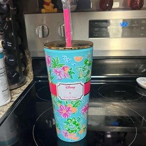 Mickey and Minnie Mouse Tumbler with Straw by Lilly Pulitzer